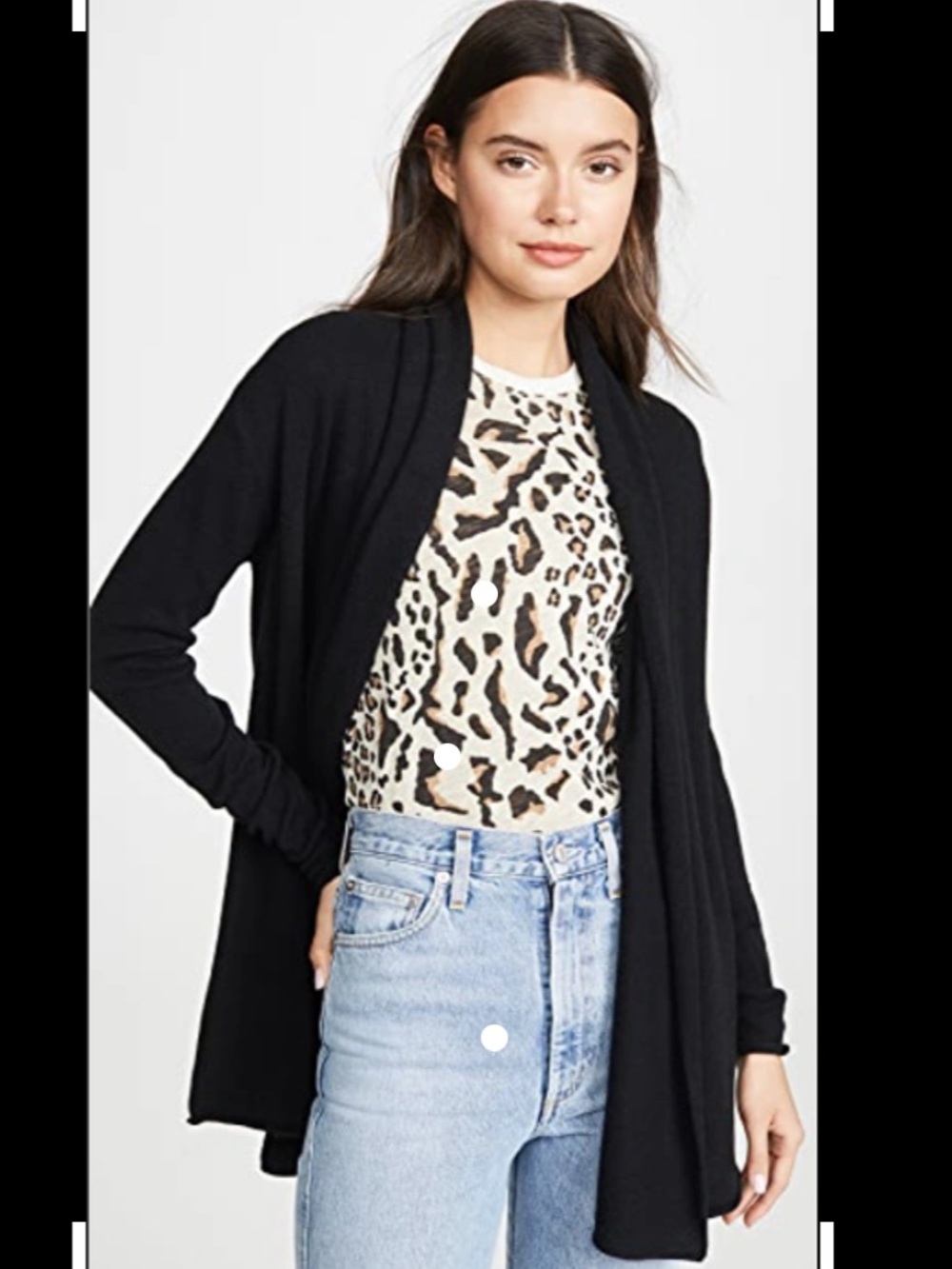 NWT Club Monaco Cristina Cashmere Open-Front Cardigan in Juniper - Picture 5 of 5